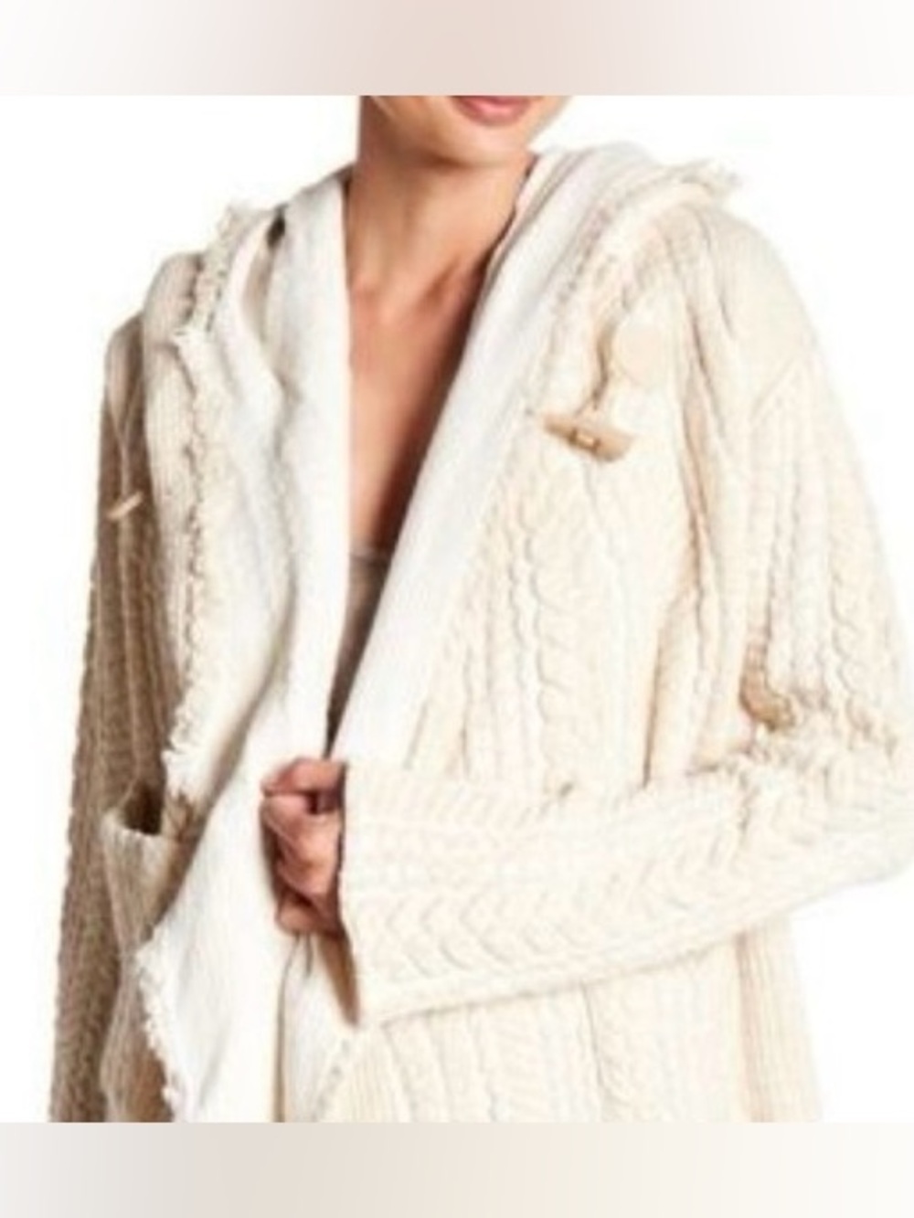 JOHNNY WAS ‘BIYA’ Hooded Cardigan Sweater